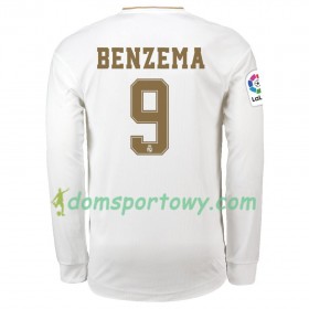 Koszulka Real Madryt Karim Benzema 9 Domowe Koszulki Piłkarskie 2019-2020 Długi Rękaw